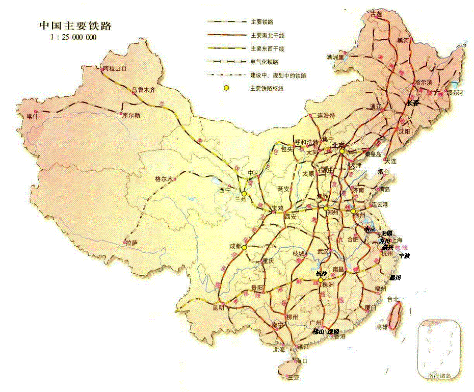 中国主要铁路